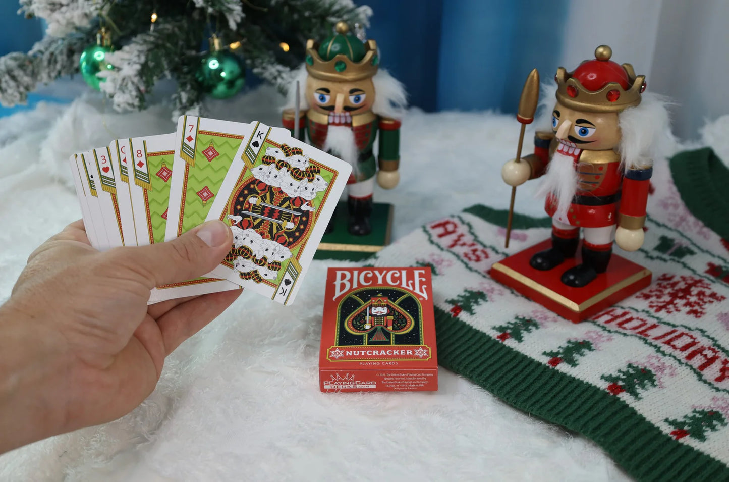 🎄FLASH SALE - Bicycle Red Nutcracker