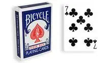 Blue One-Way Forcing Deck - 7 of Clubs