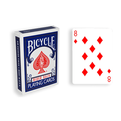 Blue One-Way Forcing Deck - 8 of Diamonds