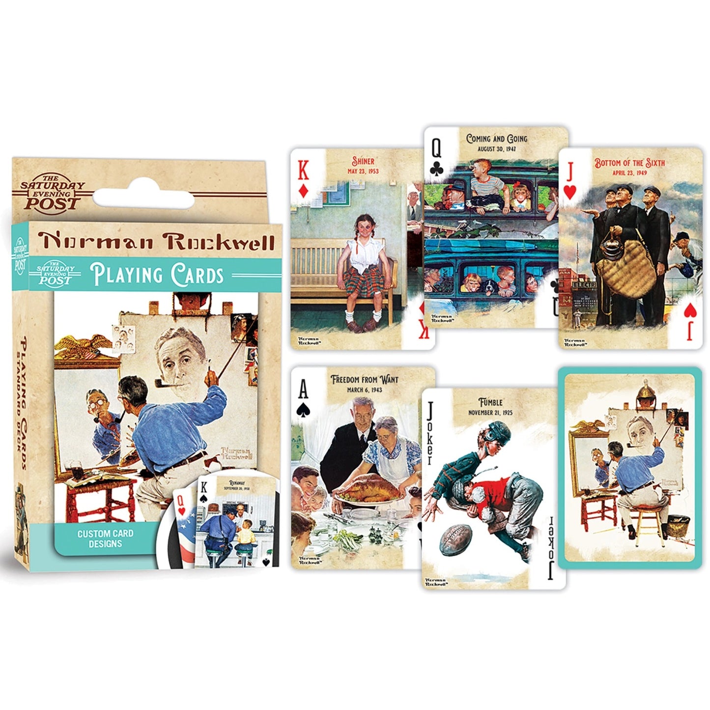 Saturday Evening Post – Norman Rockwell Playing Cards - Officially Licensed