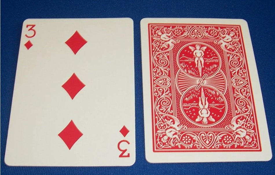 Red One-Way Forcing Deck - 3 of Diamonds