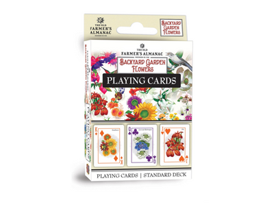 Farmer's Almanac - Backyard Garden Flowers Playing Cards by Masterpieces