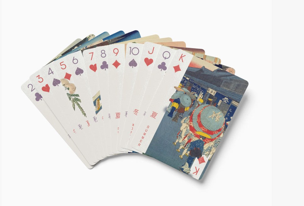 Hiroshige Playing Cards with Magnetic Tuck Box