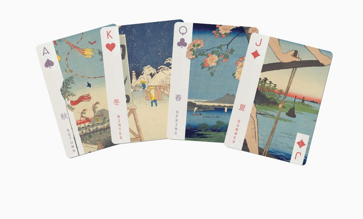Hiroshige Playing Cards with Magnetic Tuck Box