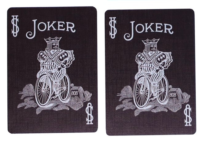 Skull Metallic Silver Bicycle Playing Cards