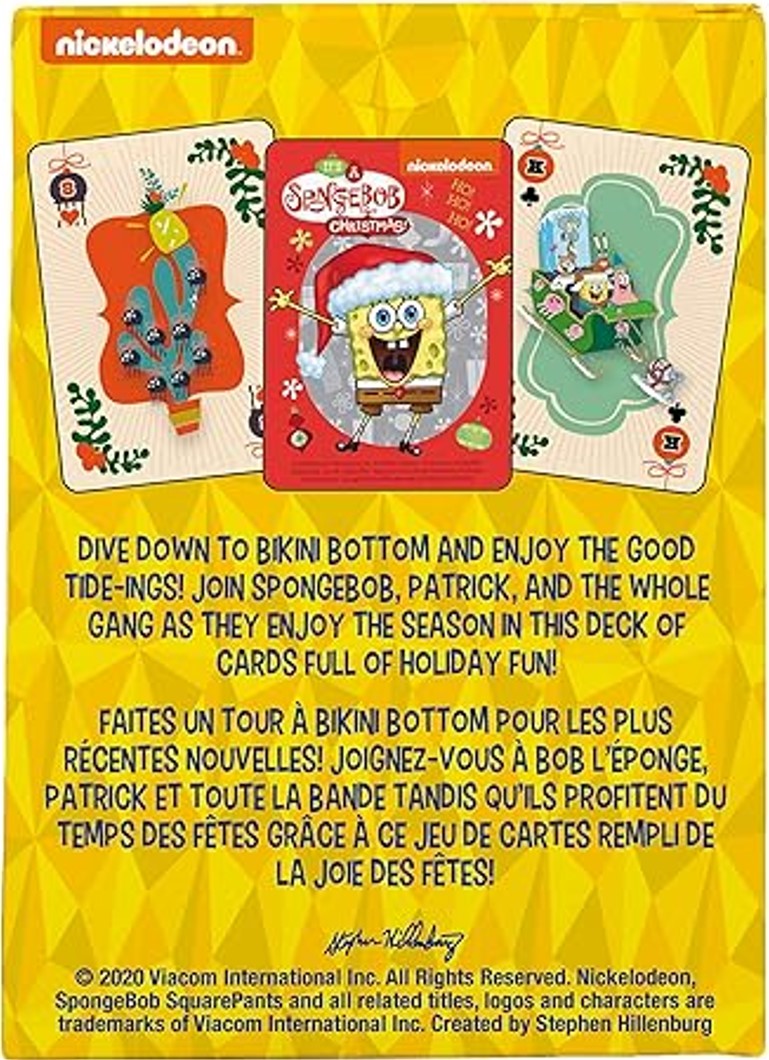Sponge Bob Holiday Playing Cards by Aquarius