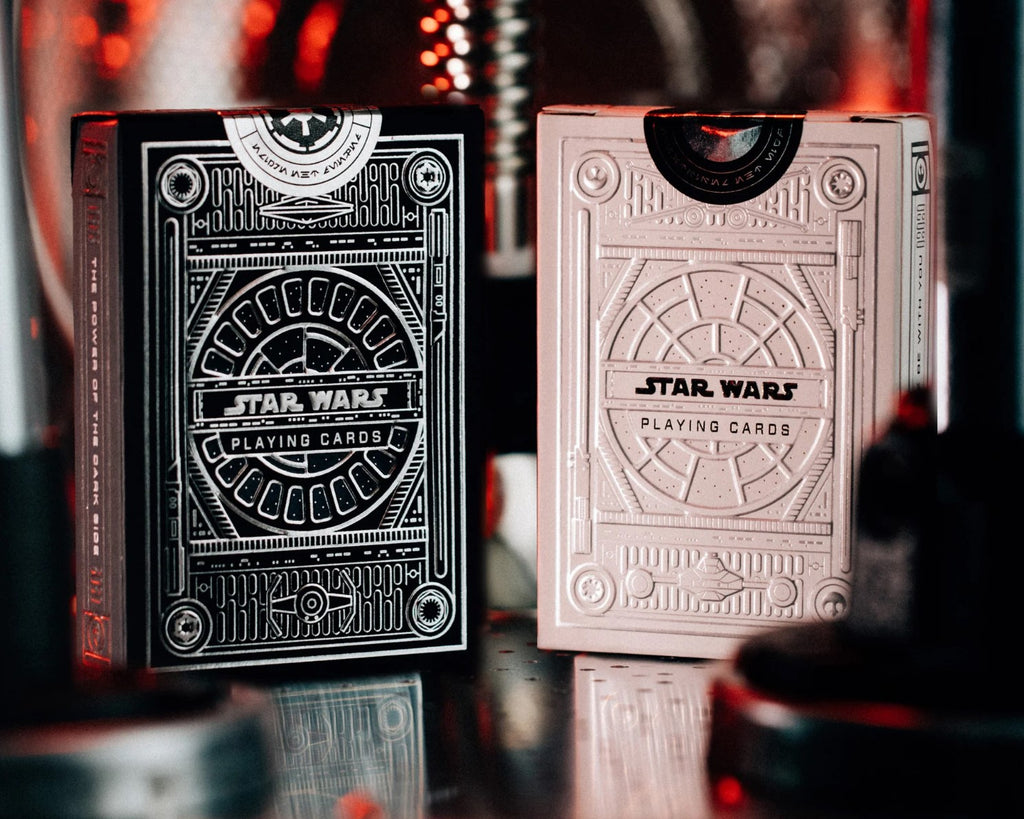 star wars holographic playing cards Star Wars Silver Edition Playing Cards by Theory11