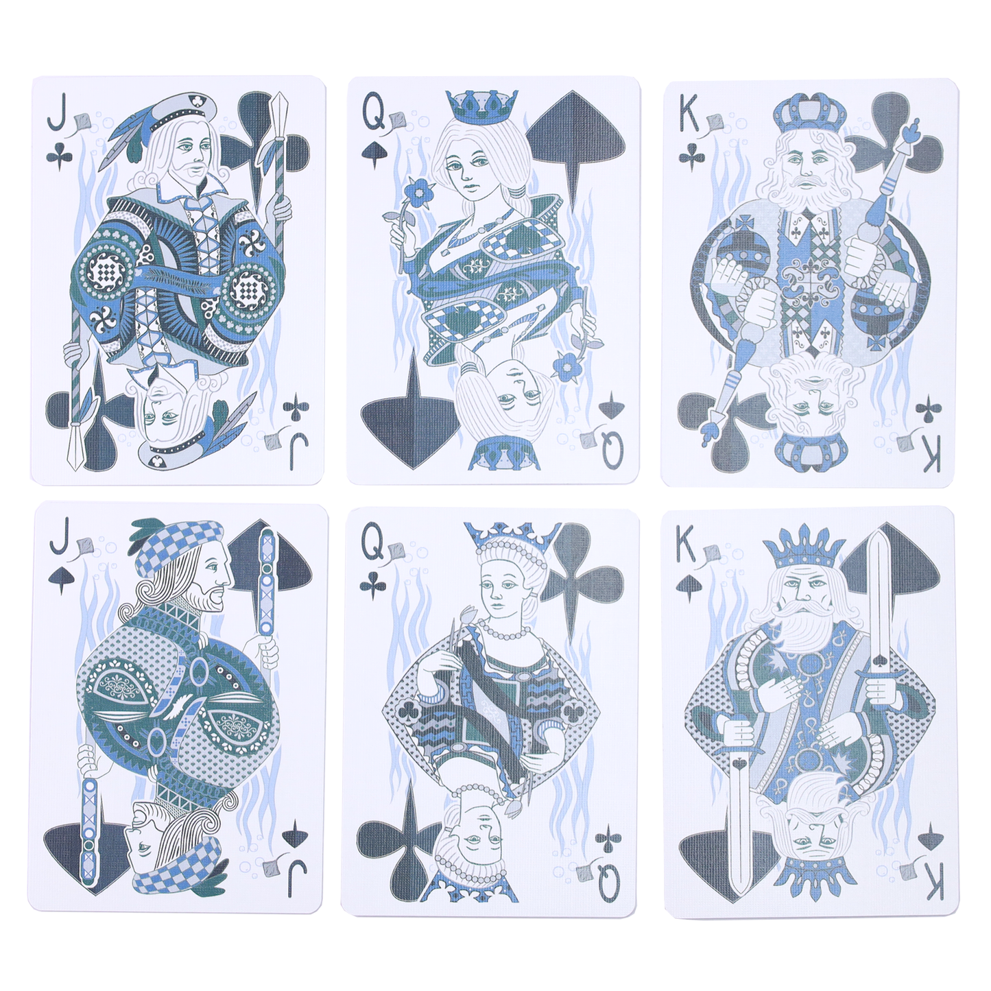 Stingray Teal Gilded Bicycle Playing Cards