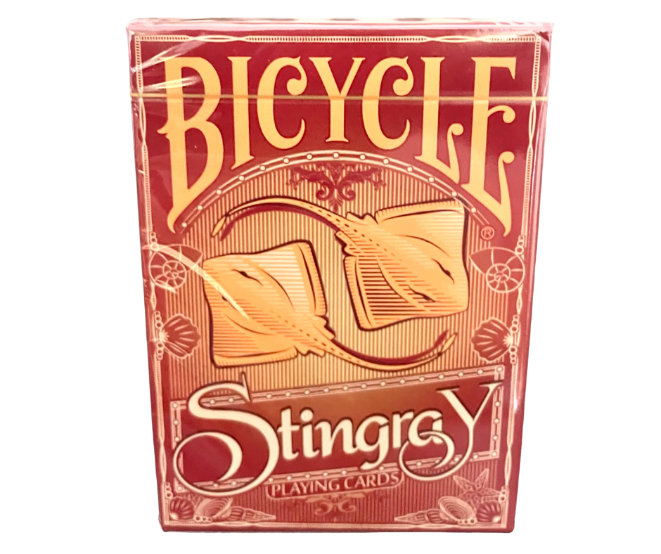 Stingray Orange Gilded Bicycle Playing Cards