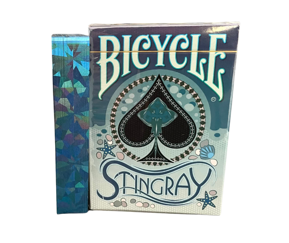 Stingray Teal Gilded Bicycle Playing Cards