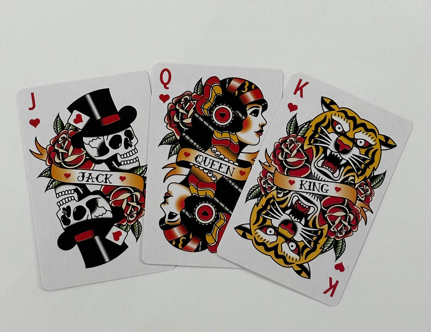 Vintage Retro Tattoo Collectible Playing Cards by Temerity Jones of London