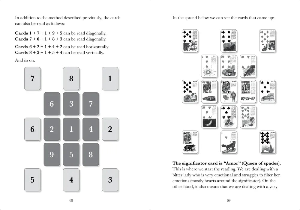 Reading Fortune Telling Cards Deck & Book Set USGS