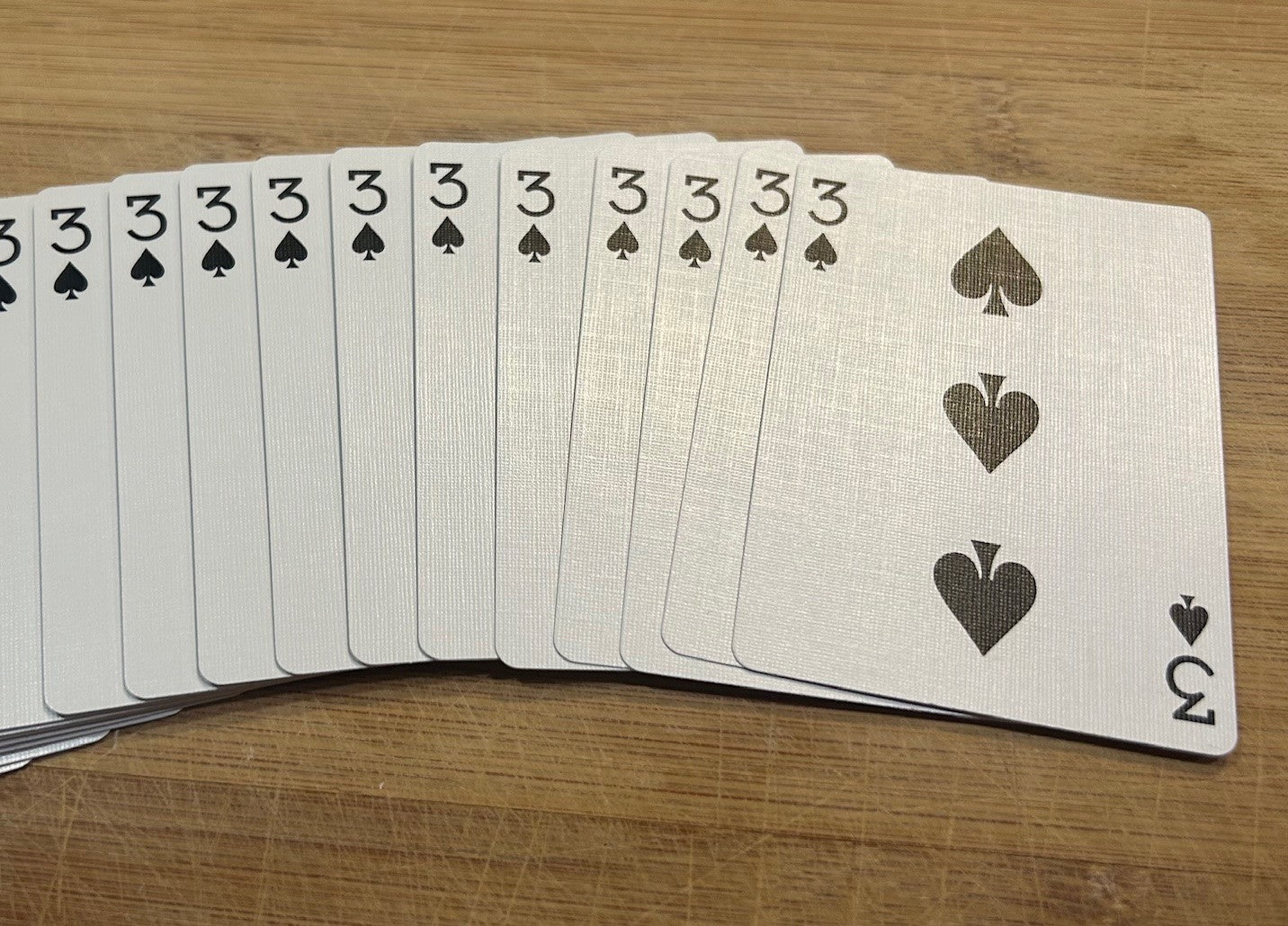 Purple One-Way Forcing Deck - 3 of Spades