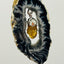 Geode Agate Necklace with Citrine