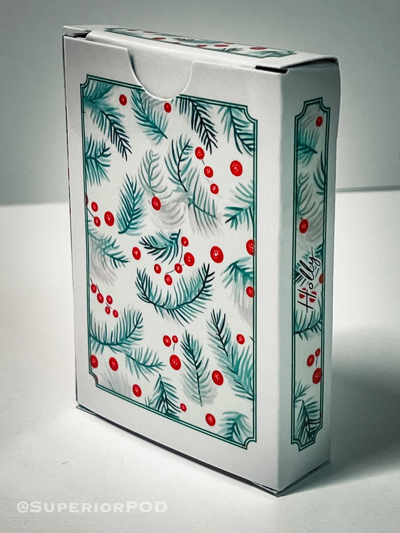 Christmas Holly Playing Cards