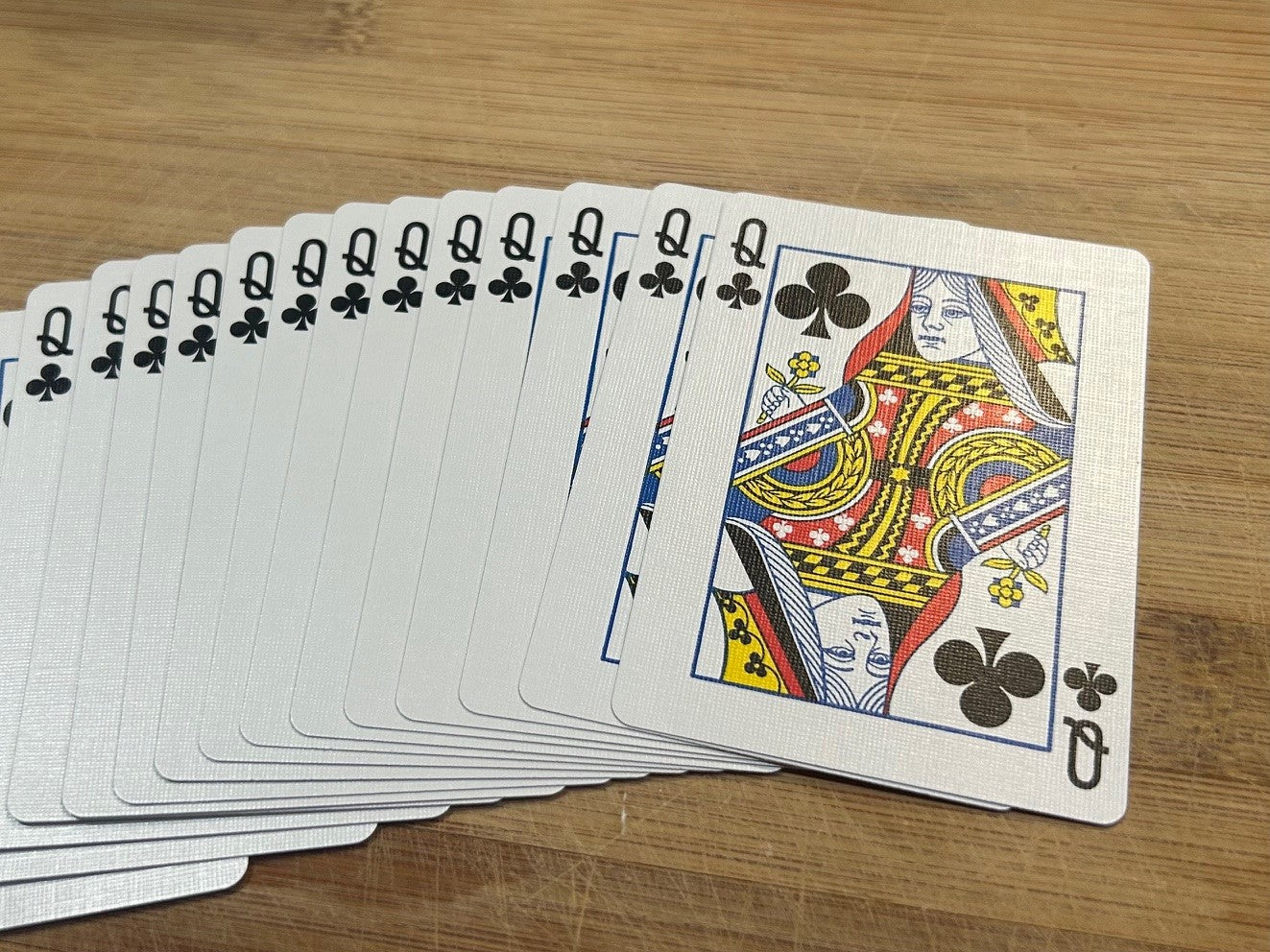 Blue One-Way Forcing Deck - Queen of Clubs