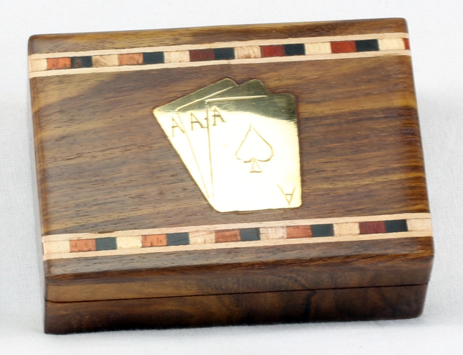 Playing Card Wooden Box Set - Aces