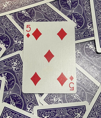 Purple One-Way Forcing Deck - 5 of Diamonds