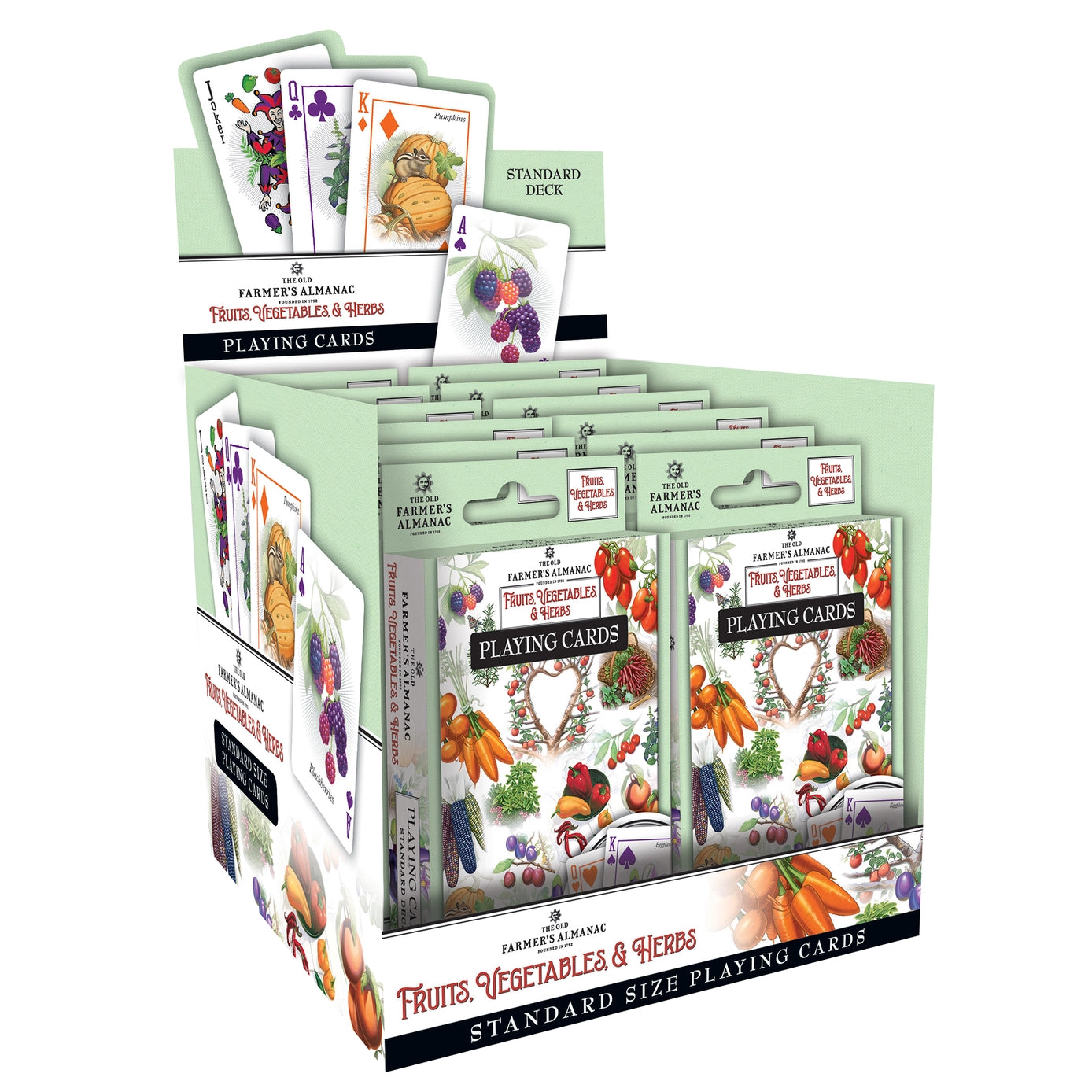 Farmer's Almanac - Fruits, Vegetables, & Herbs Playing Cards by Masterpieces