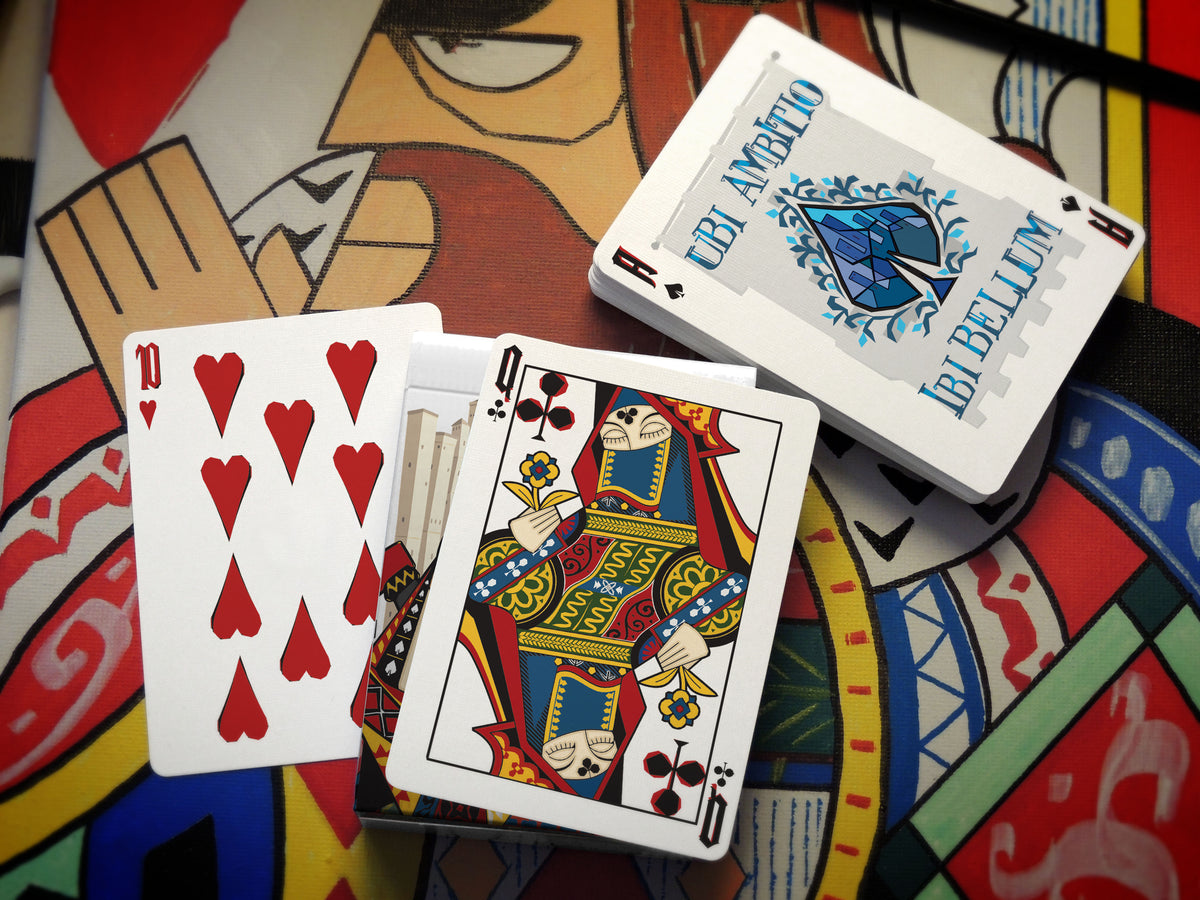 Bicycle Turris contra Turrim Playing Cards with Custom Tuck Seal