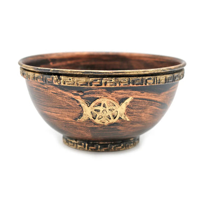 Copper Smudge Bowl - Triple Moon