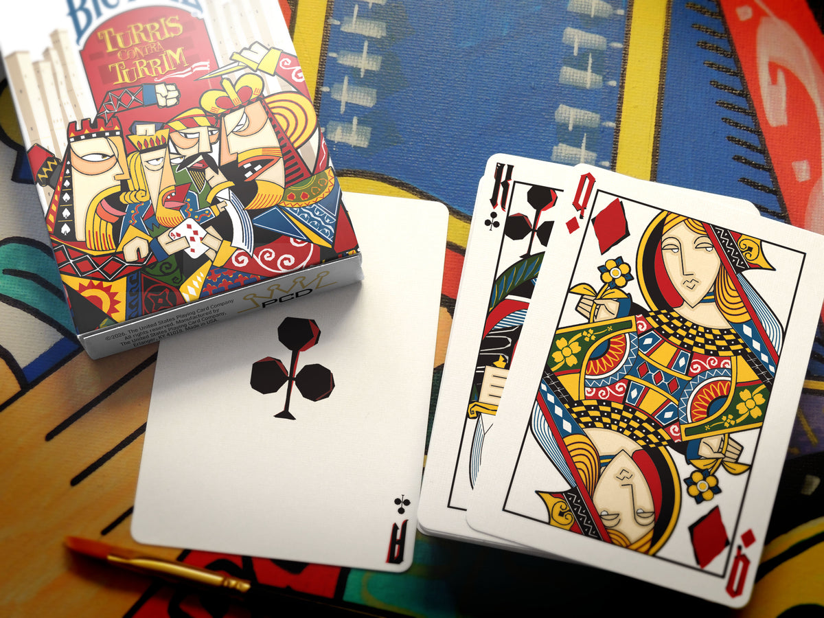 Bicycle Turris contra Turrim Playing Cards with Custom Tuck Seal