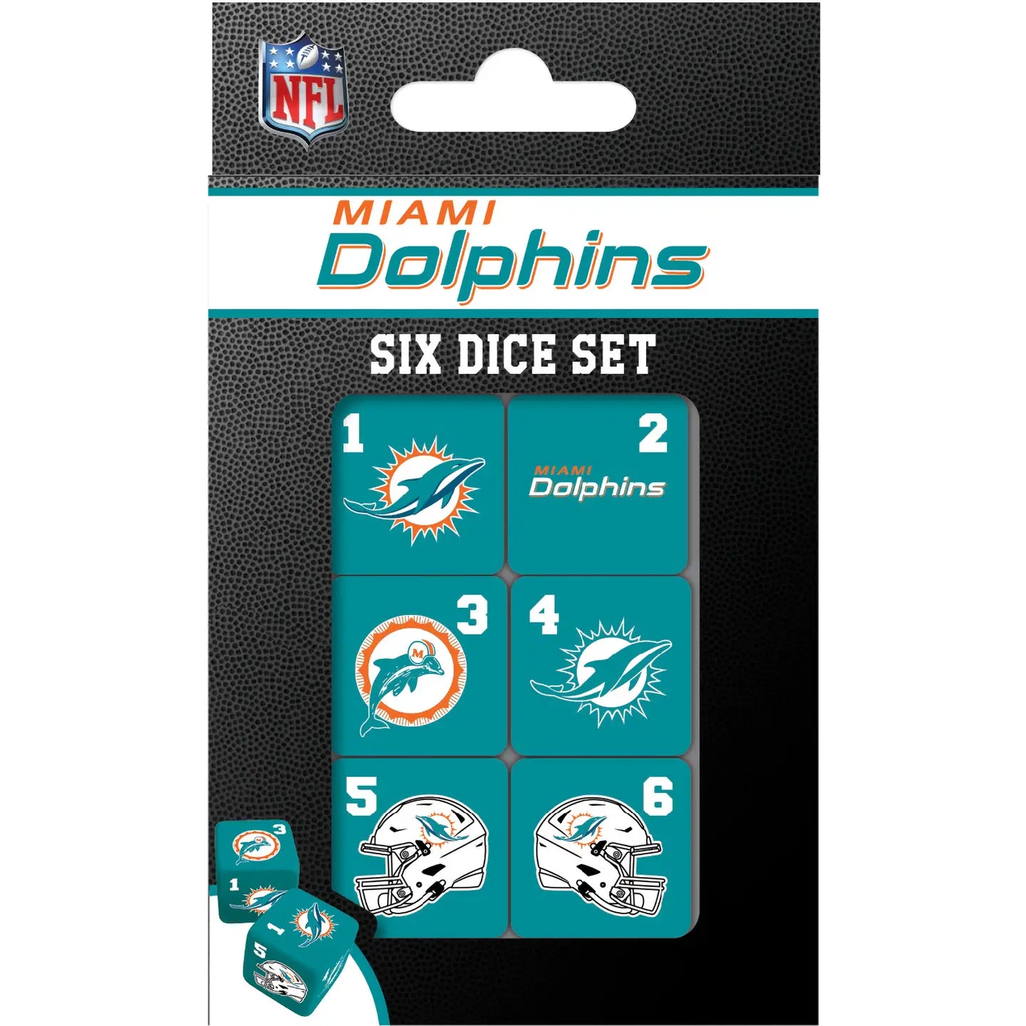 Miami Dolphins Dice Set by Masterpieces