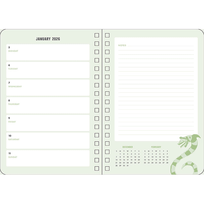 2026 Beetlejuice Beetlejuice 13-Month Weekly Planner