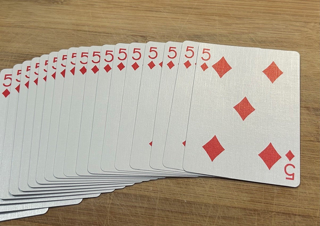 Blue One-Way Forcing Deck - 5 of Diamonds