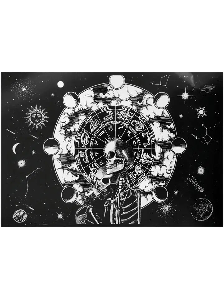 Astrology Skull Constellation Tapestry