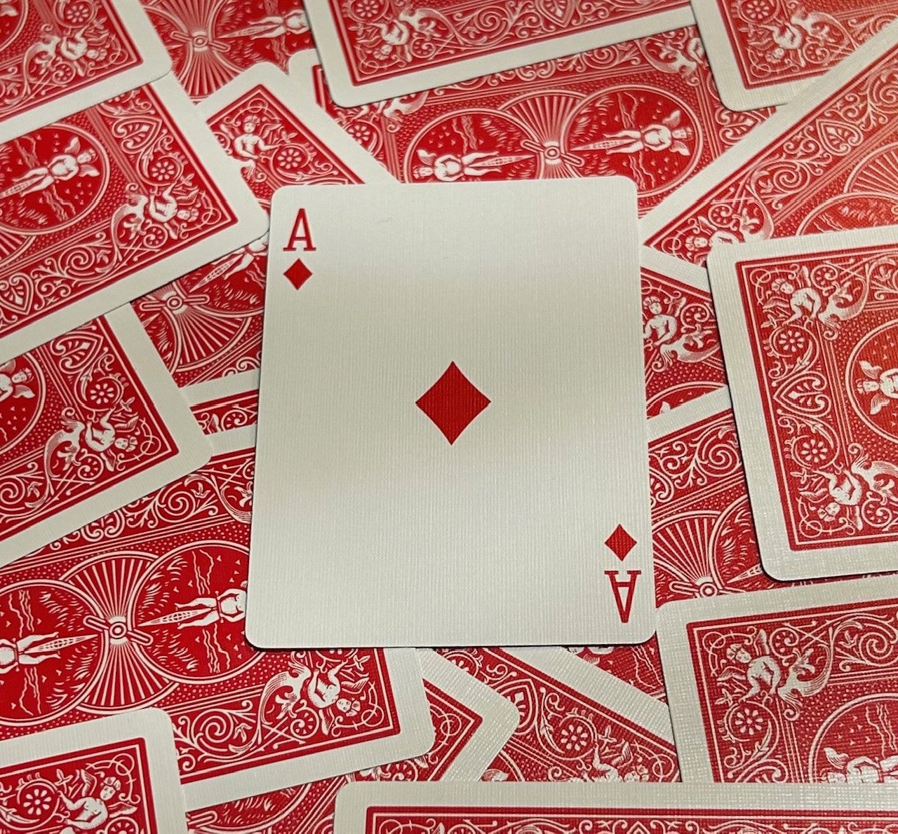 Red One-Way Forcing Deck - Ace of Diamonds