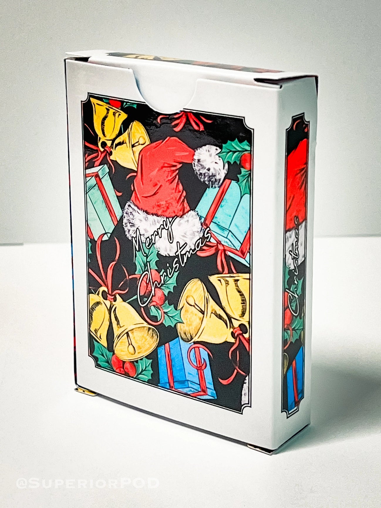 White Christmas Playing Cards