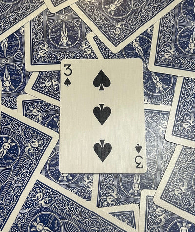 Blue One-Way Forcing Deck - 3 of Spades