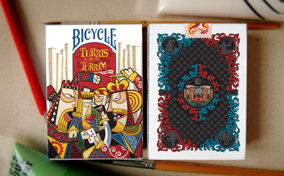 Bicycle Turris contra Turrim Playing Cards with Custom Tuck Seal