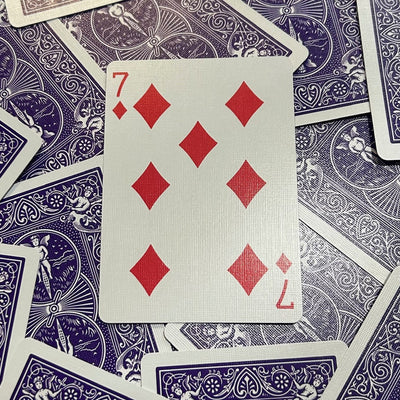 Purple One-Way Forcing Deck - 7 of Diamonds