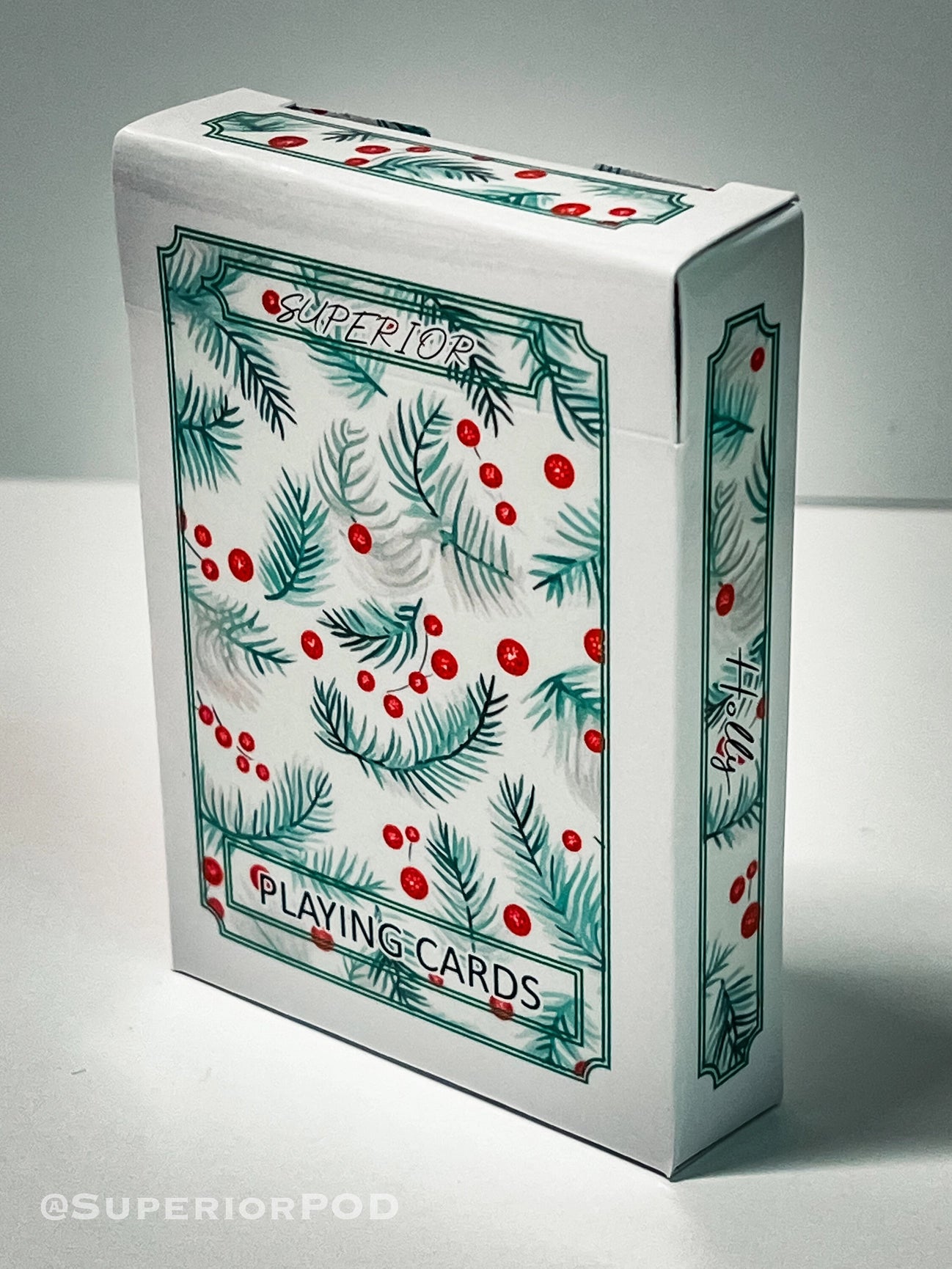 Christmas Holly Playing Cards