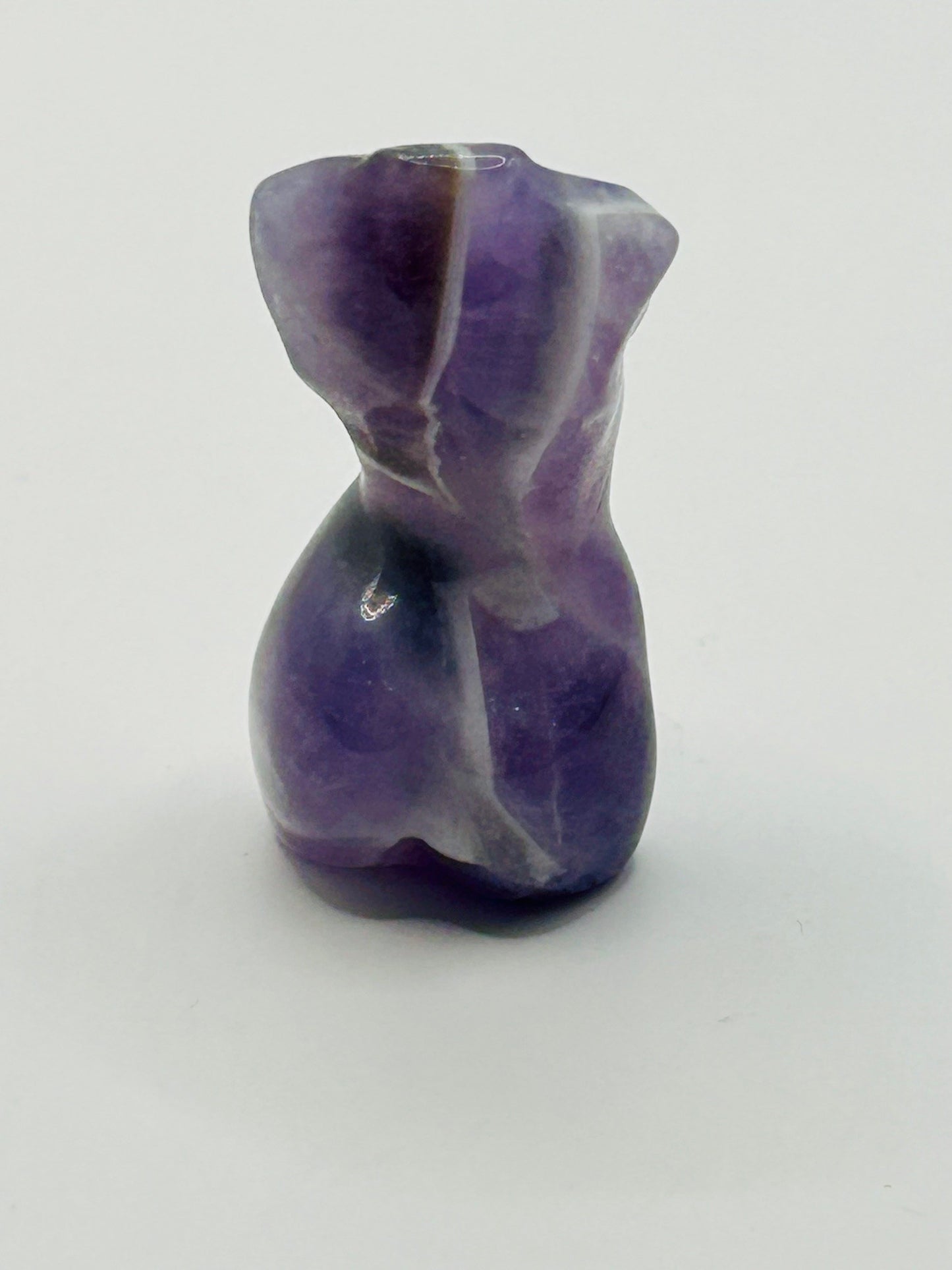 Amethyst Female Torso Carving