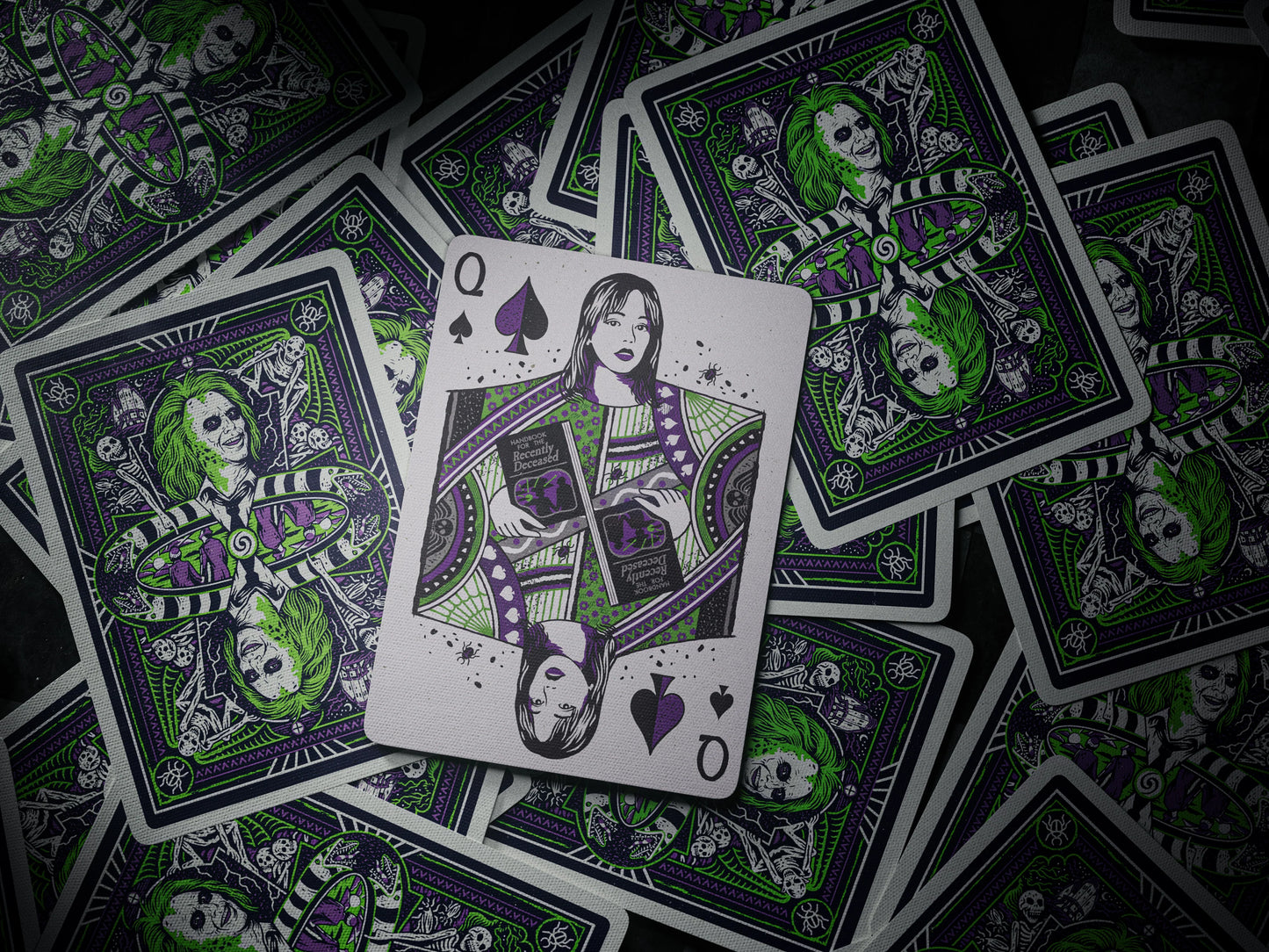 Beetlejuice, Beetlejuice...BEETLEJUICE! Premium playing cards