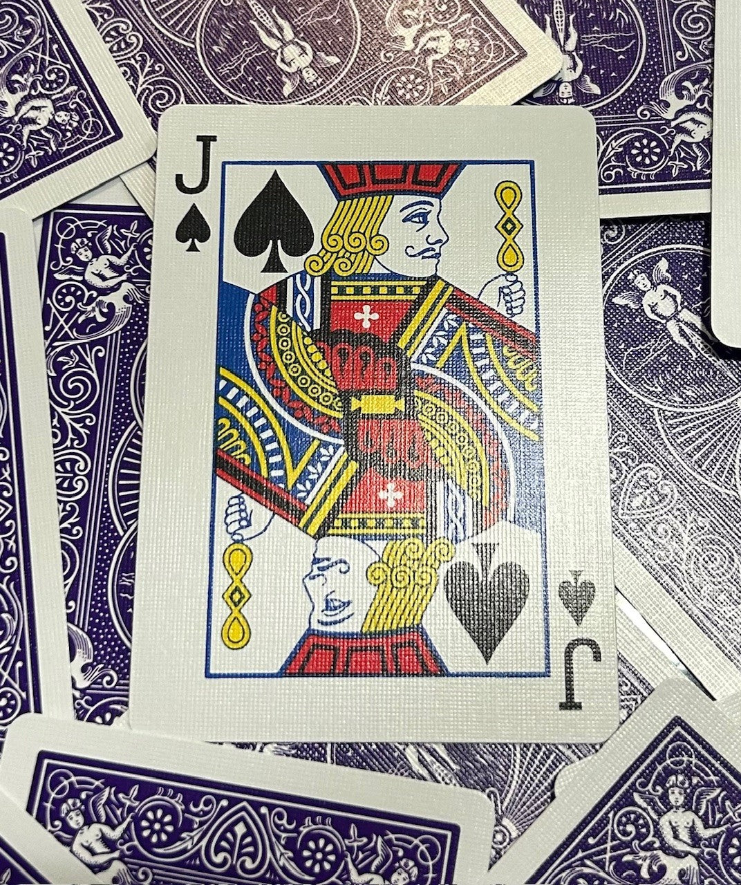 Purple One-Way Forcing Deck - Jack of Spades