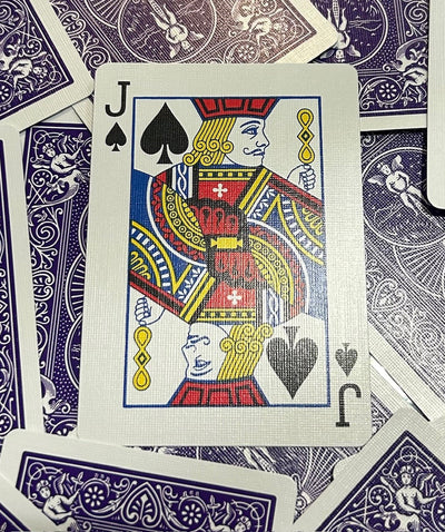 Purple One-Way Forcing Deck - Jack of Spades