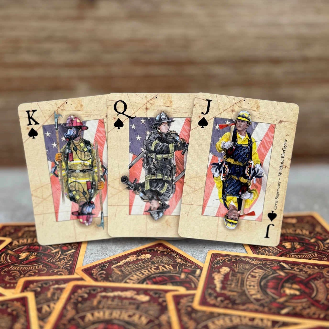 American Firefighter Playing Cards