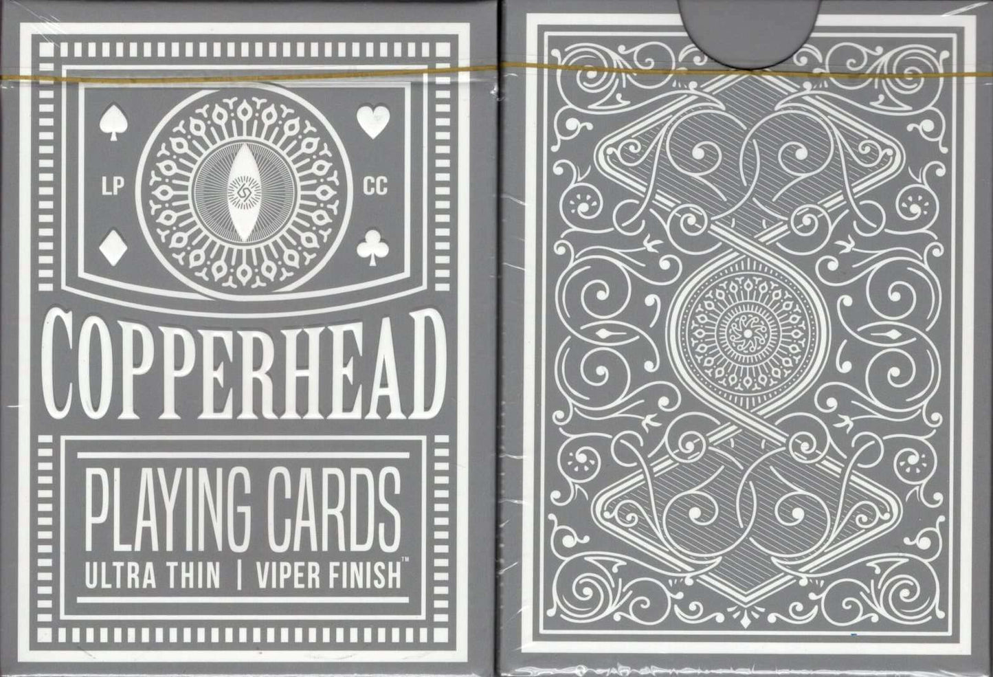 PlayingCardDecks.com-Copperhead v2 Viper Finish Playing Cards LPCC: Grey
