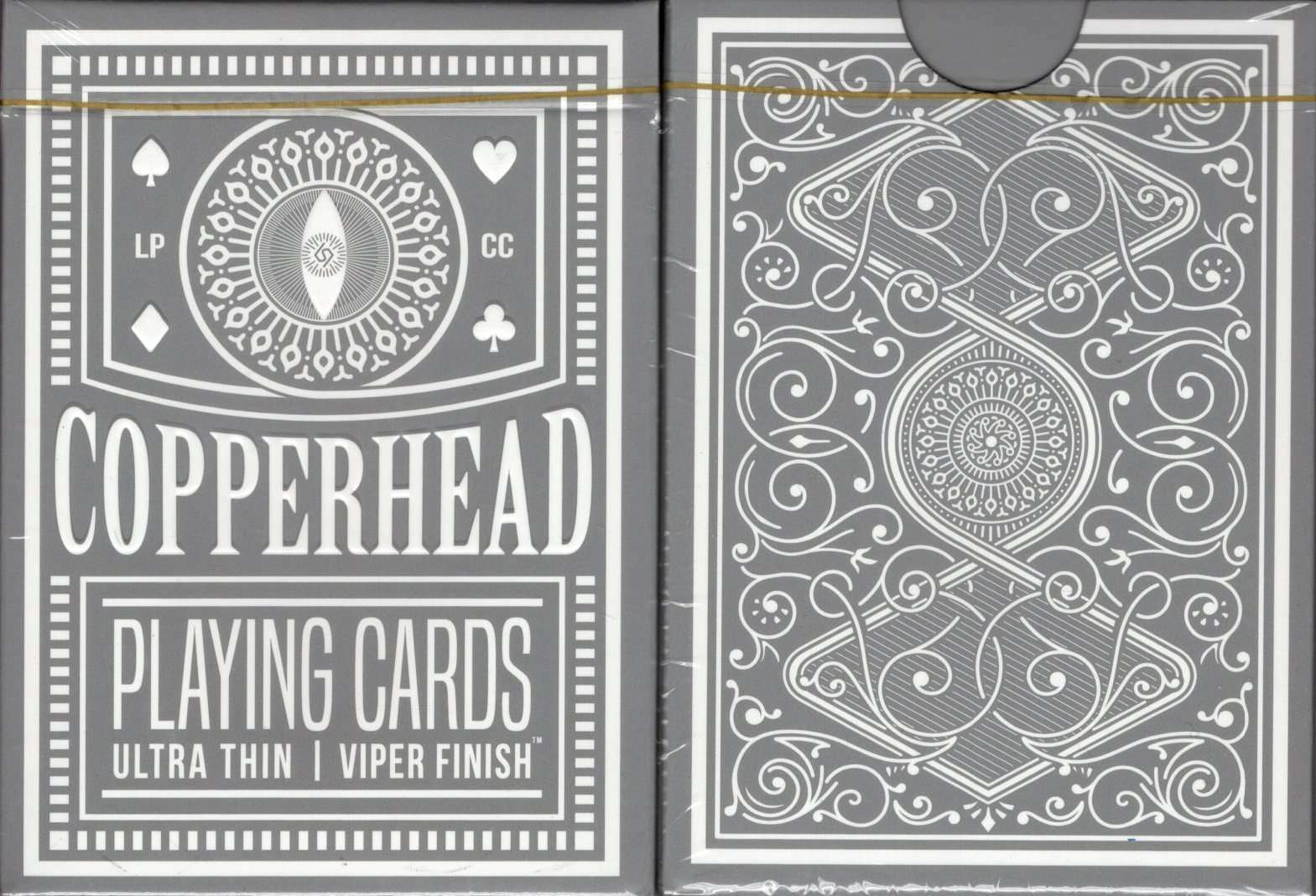 PlayingCardDecks.com-Copperhead v2 Viper Finish Playing Cards LPCC: Grey