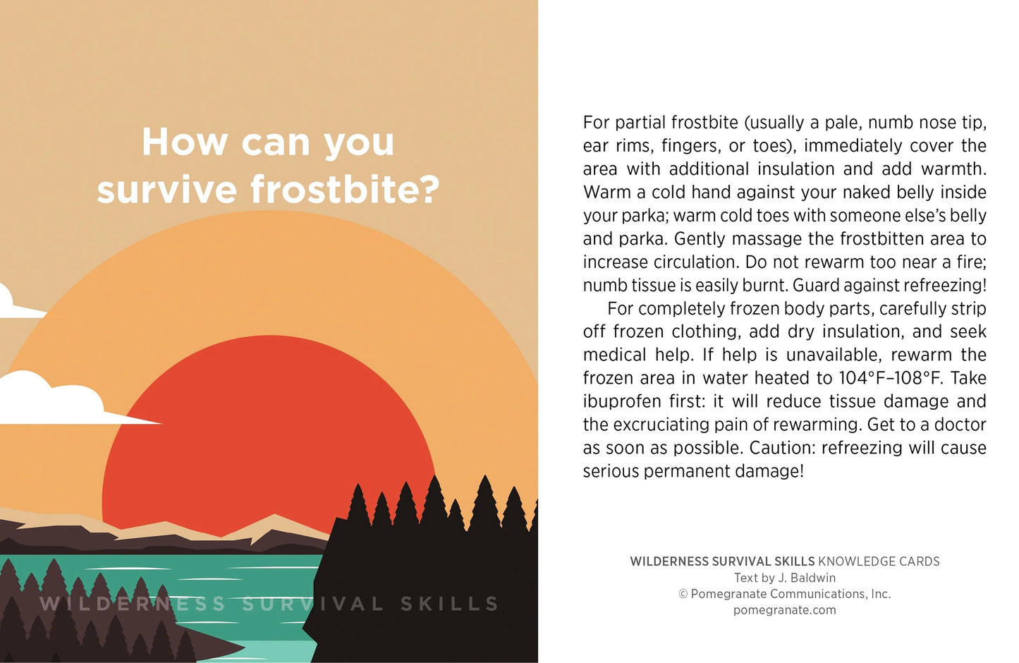 Wilderness Survival Skills Knowledge Cards