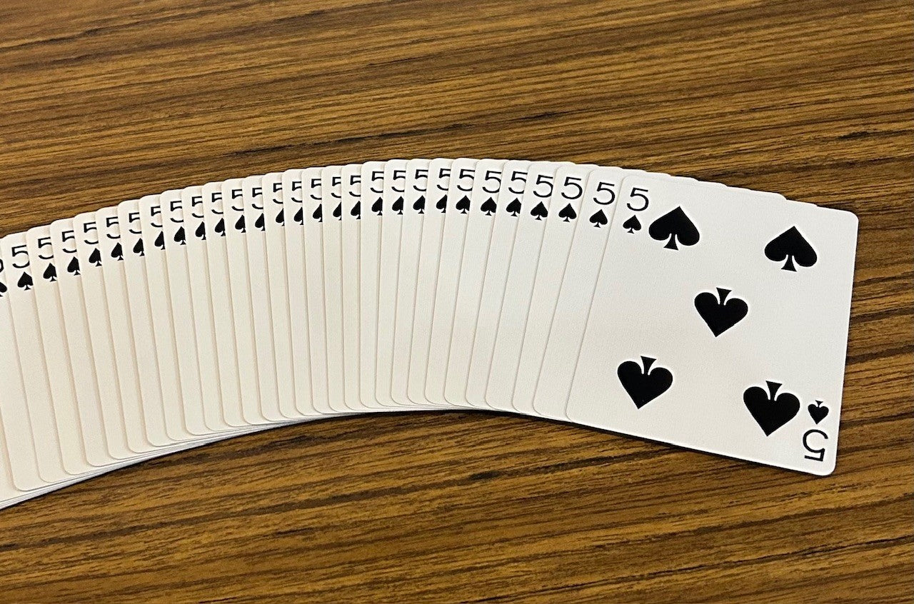 Red One-Way Forcing Deck - 5 of Spades