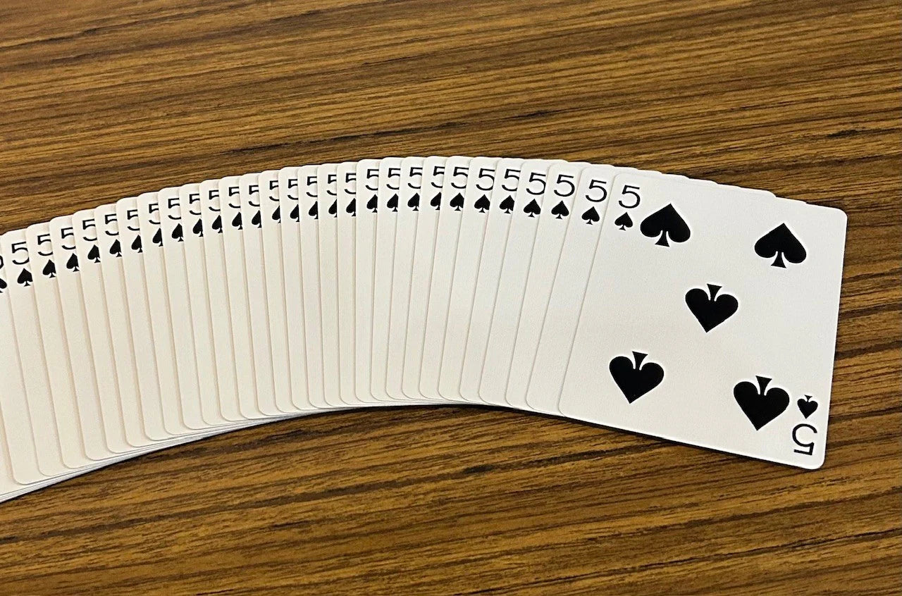 Purple One-Way Forcing Deck - 5 of Spades