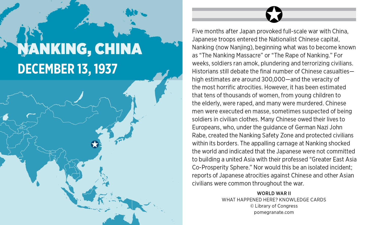 What Happened Here? World War II Knowledge Cards