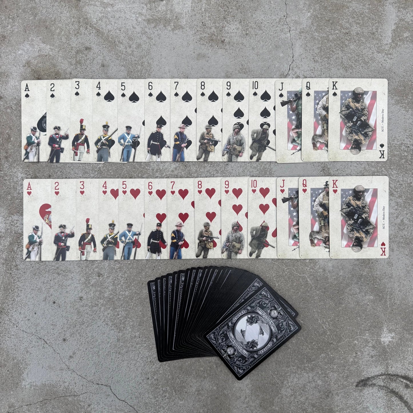 Marines Playing Cards