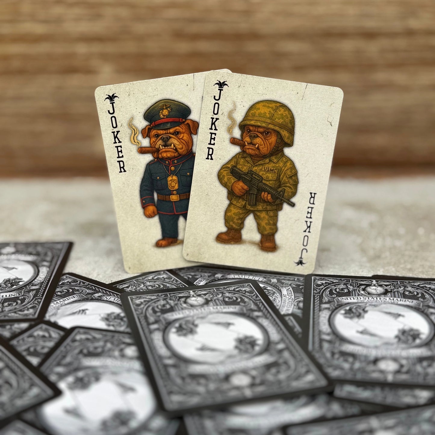 Marines Playing Cards