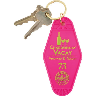 Chardonnay Vacay Hotel Keyring